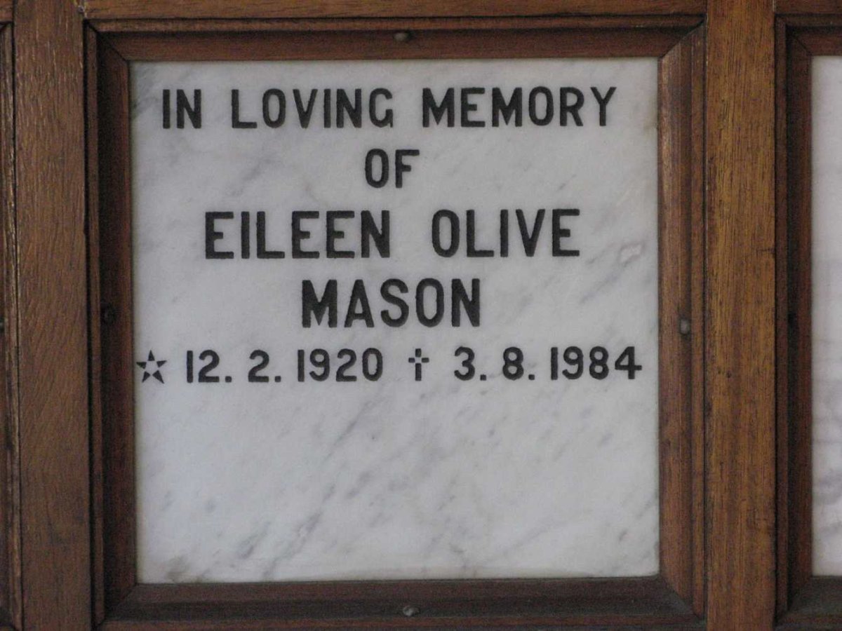 MASON Eileen Olive 1920-1984