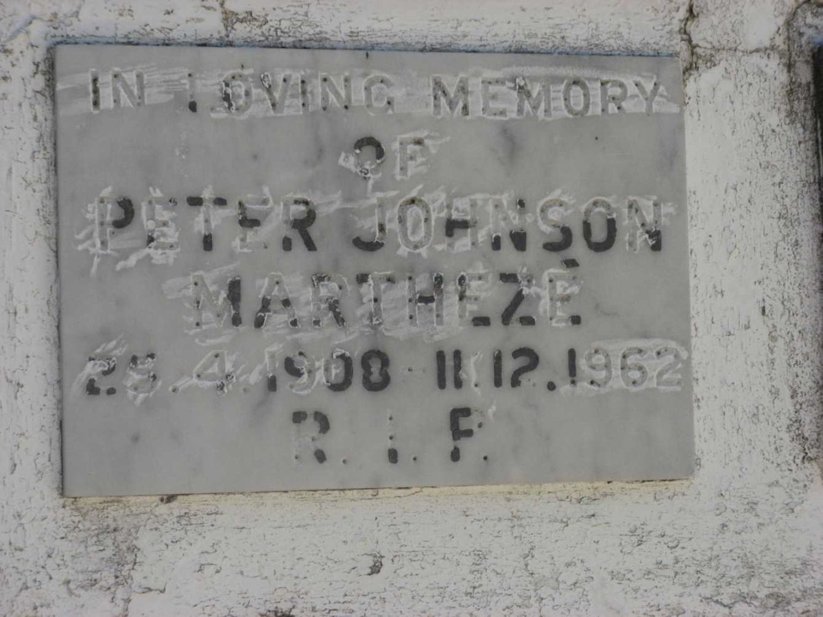 MARTHEZE Peter Johnson 1908-1962