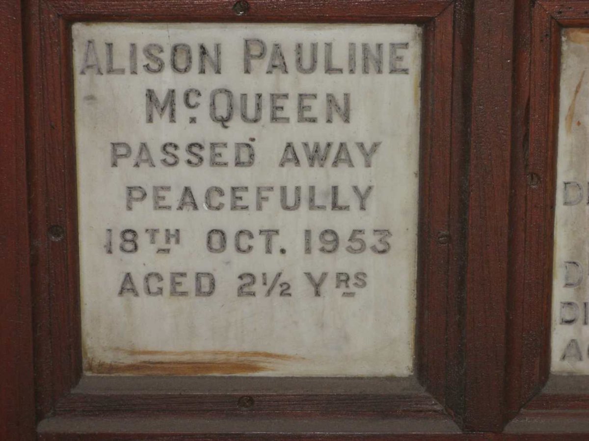 McQUEEN Alison Pauline -1953