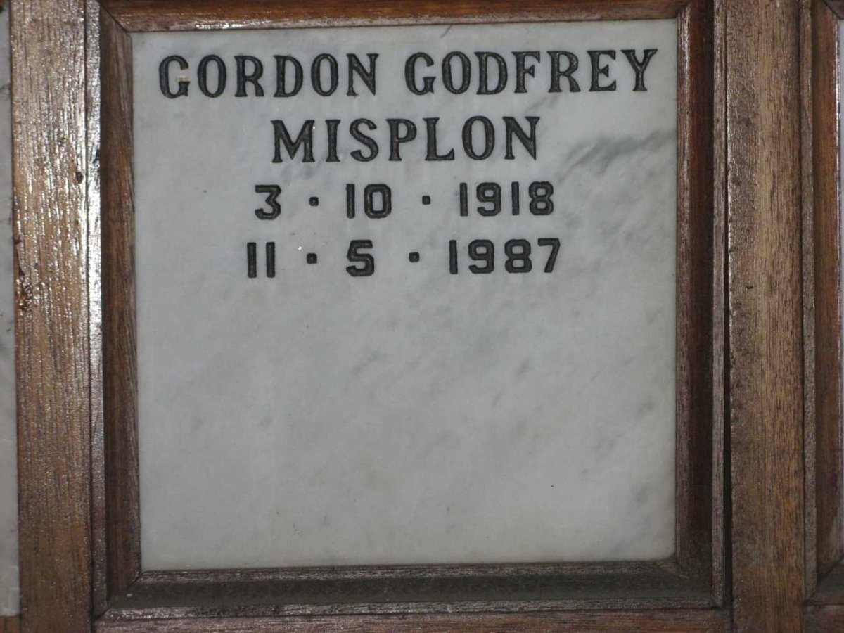 MISPLON Gordon Godfrey 1918-1987