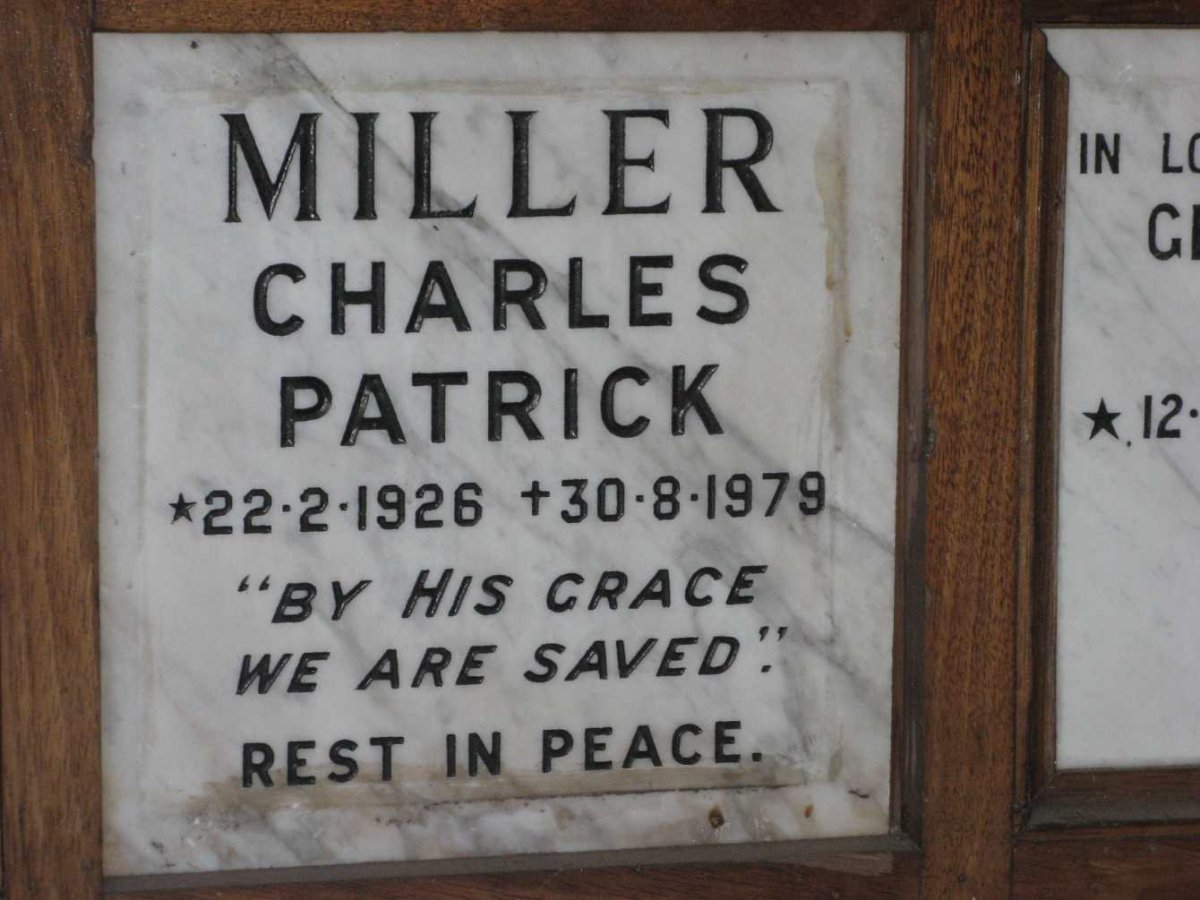 MILLER Charles Patrick 1926-1979