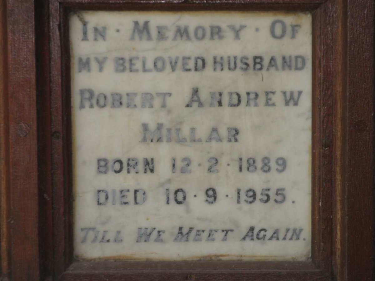 MILLAR Robert Andrew 1889-1955