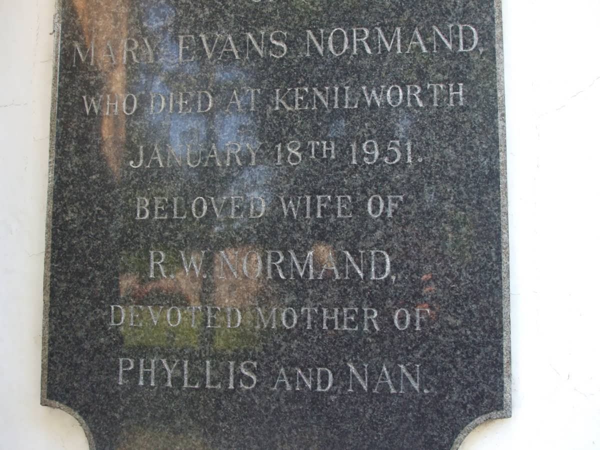 MORMAND Mary Evans -1951