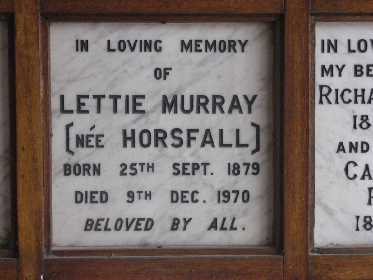 MURRAY Lettie nee HORSFALL 1879-1970