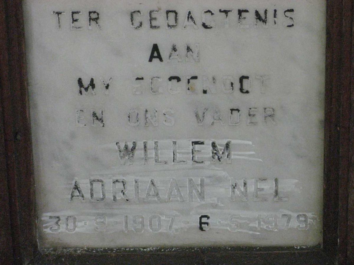 NEL Willem Adriaan 1907-1979