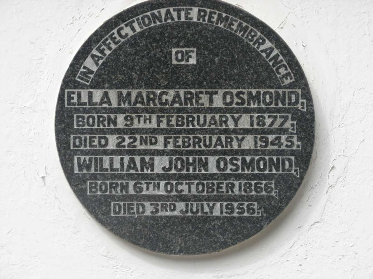 OSMOND William John 1866-1956 &amp; Ella Margaret 1877-1945