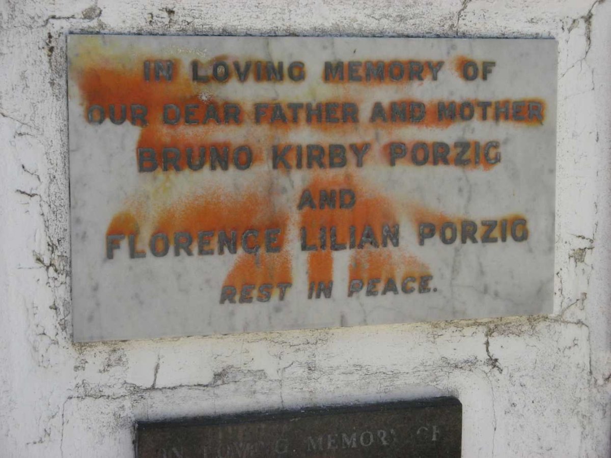 PORZIG Bruno Kirby &amp; Florence Lilian