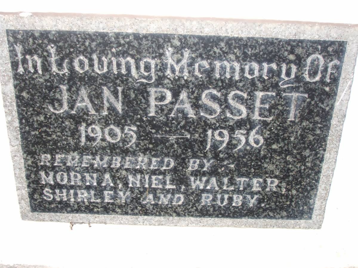 PASSET Jan 1905-1956
