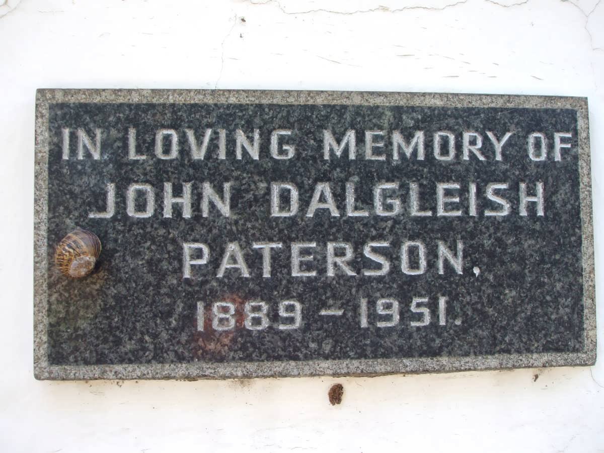 PATERSON John Dalgleish 1889-1951