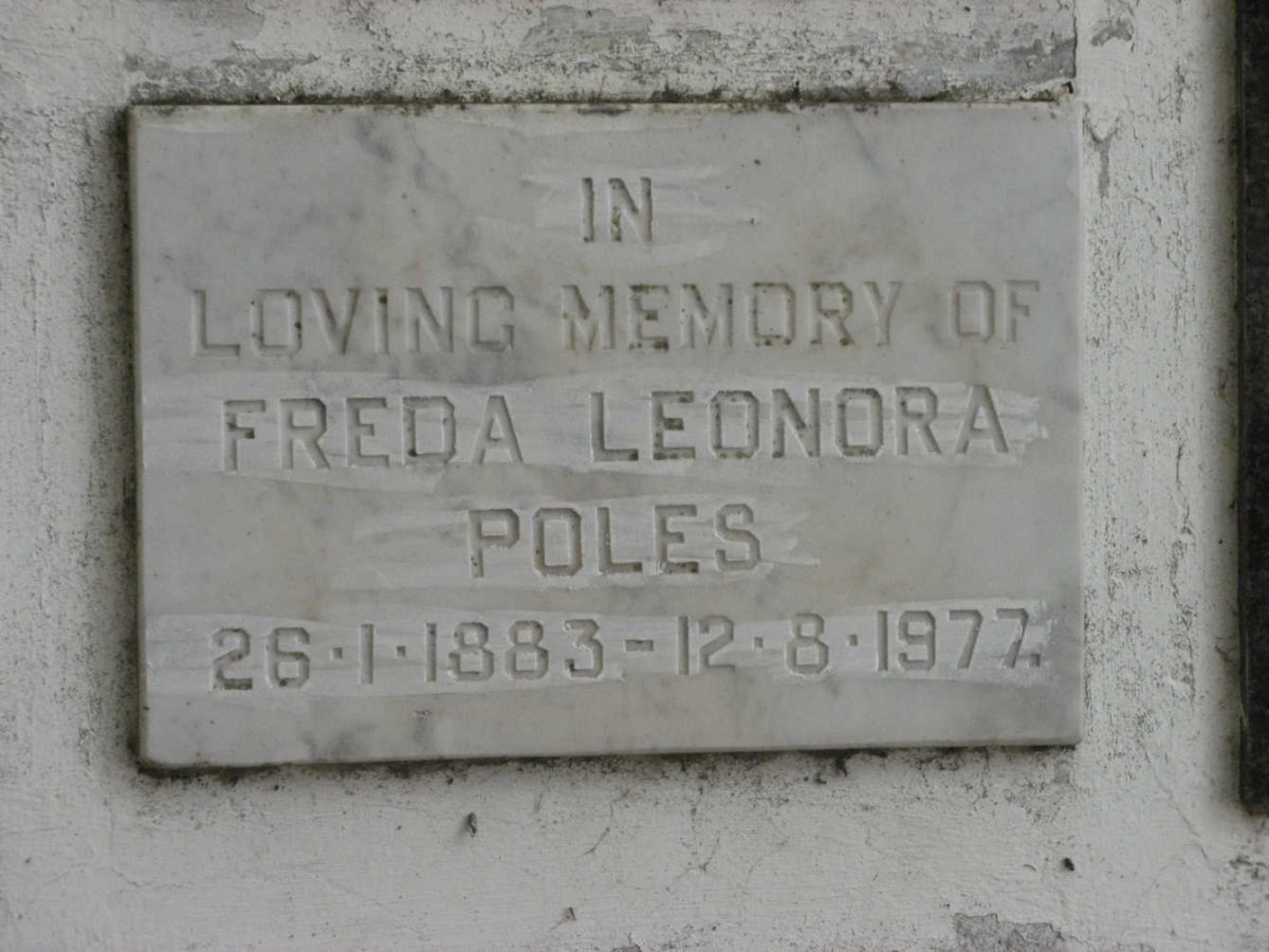 POLES Freda Leonora 1883-1977