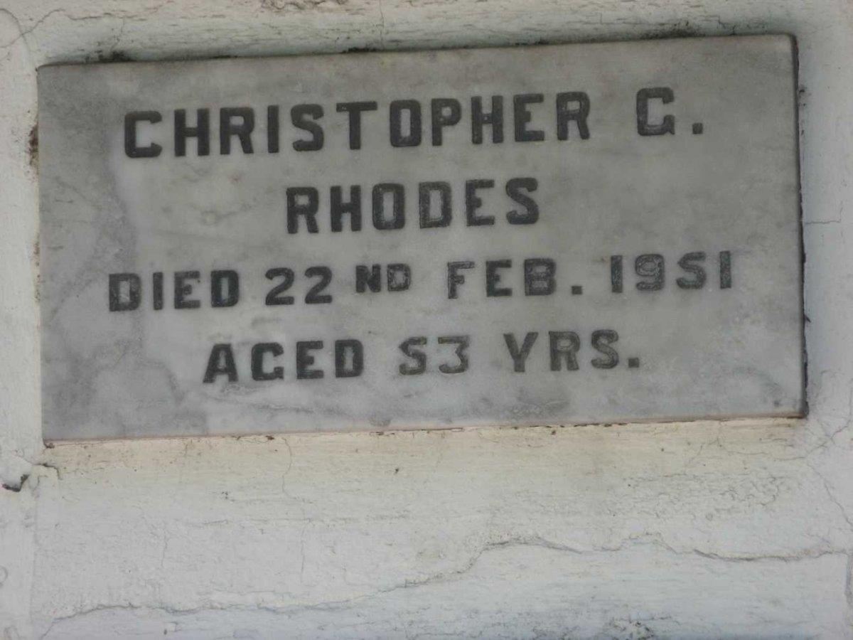 RHODES Christopher C. -1951