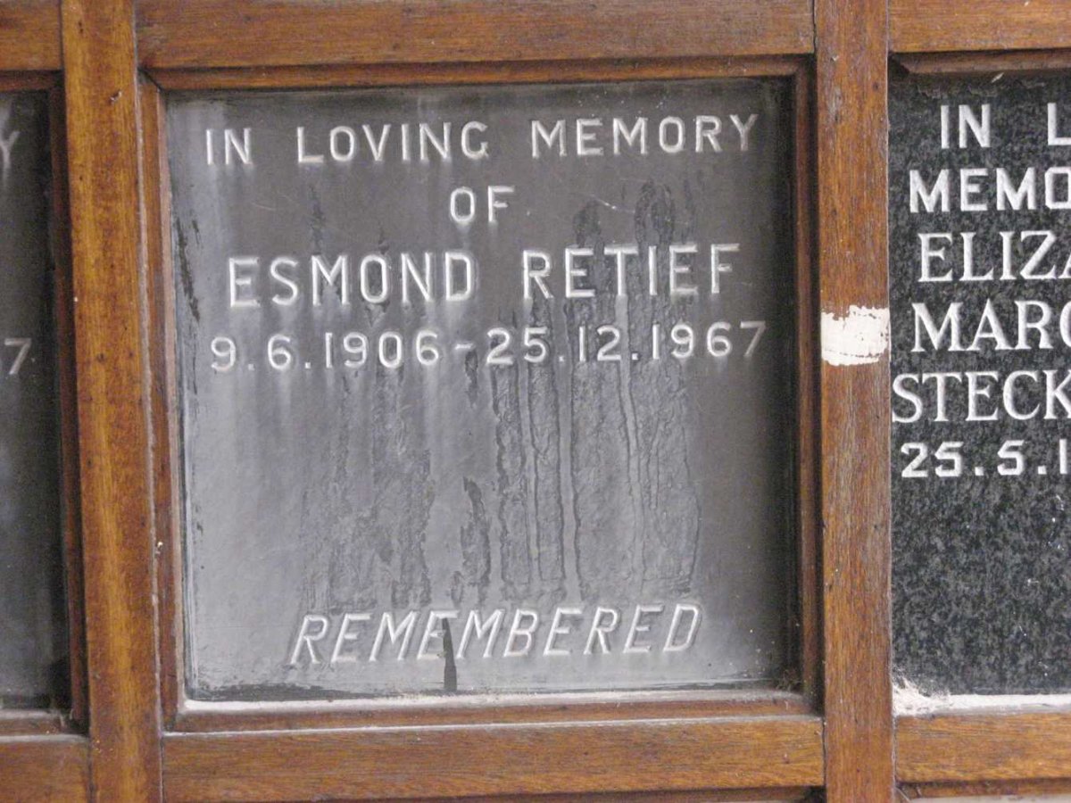 RETIEF Esmond 1906-1967