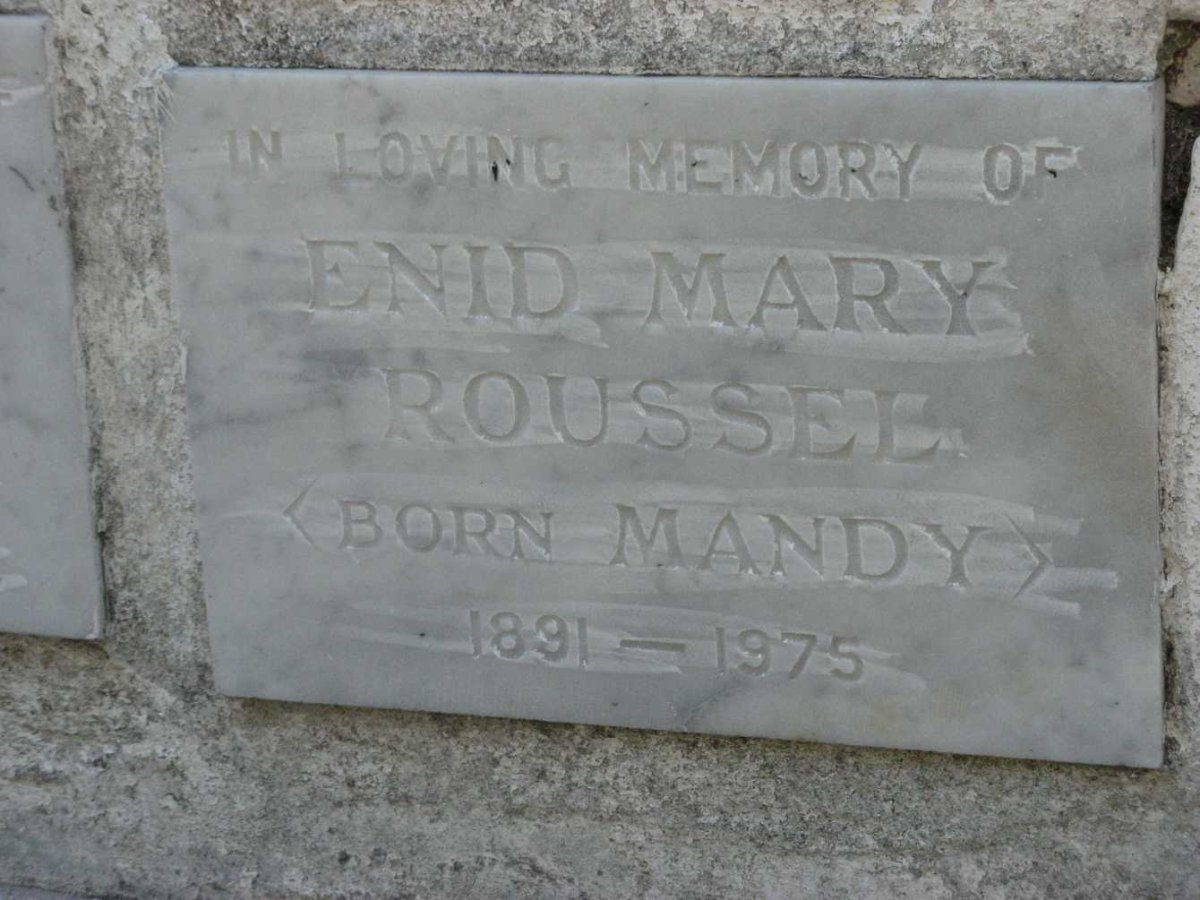 ROUSSEL Enid Mary nee MANDY 1891-1975