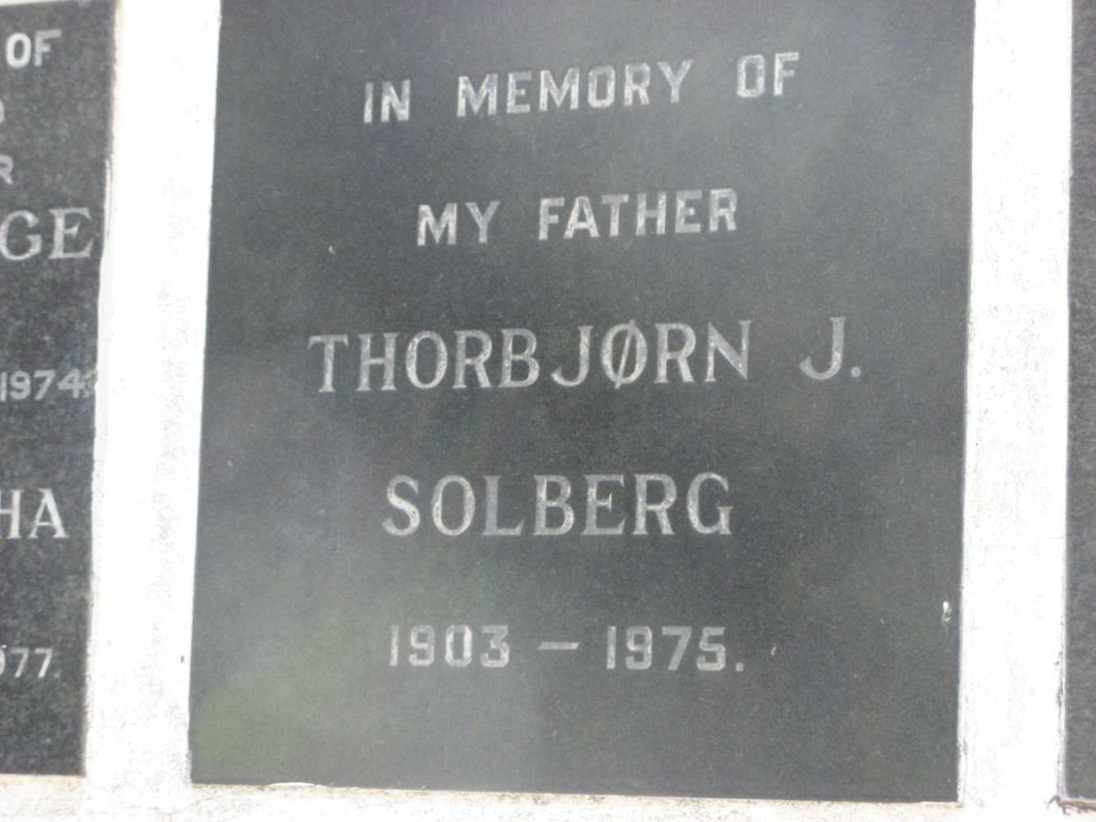 SOLBERG Thorbjorn J. 1903-1975