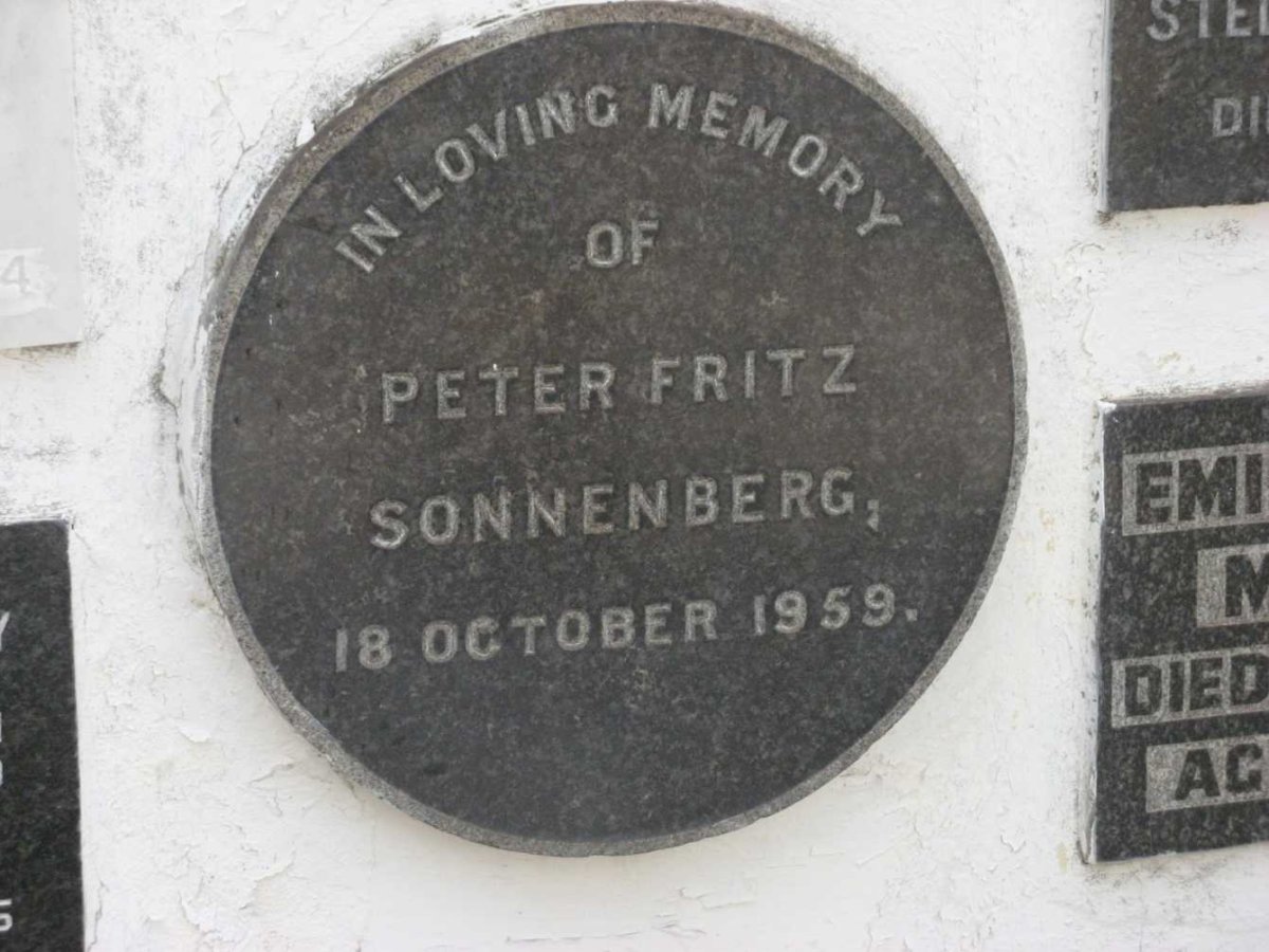 SONNENBERG Peter Fritz -1959