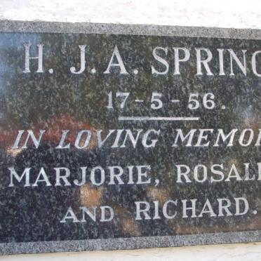 SPRING H.J.A. -1956
