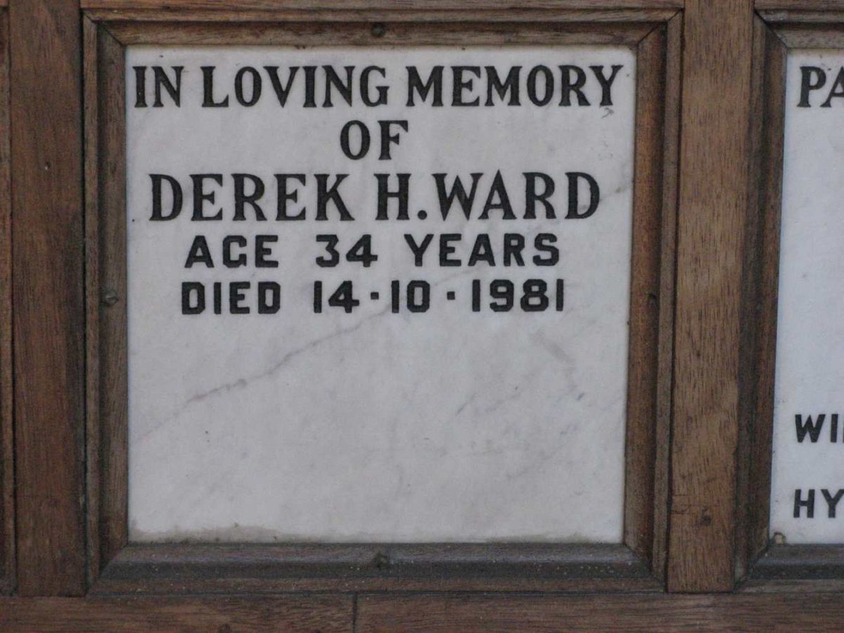 WARD Derek H. -1981