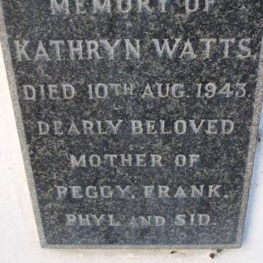 WATTS Kathryn -1943