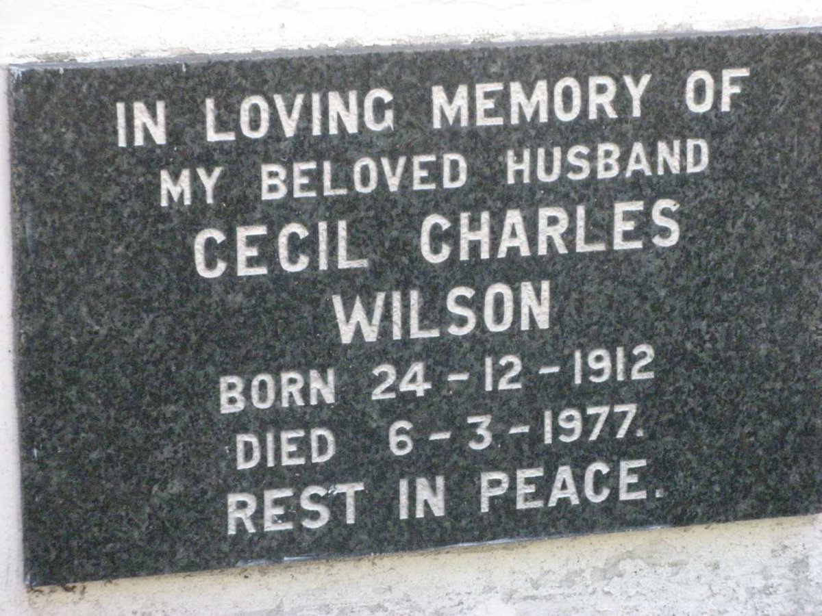 WILSON Cecil Charles 1912-1977