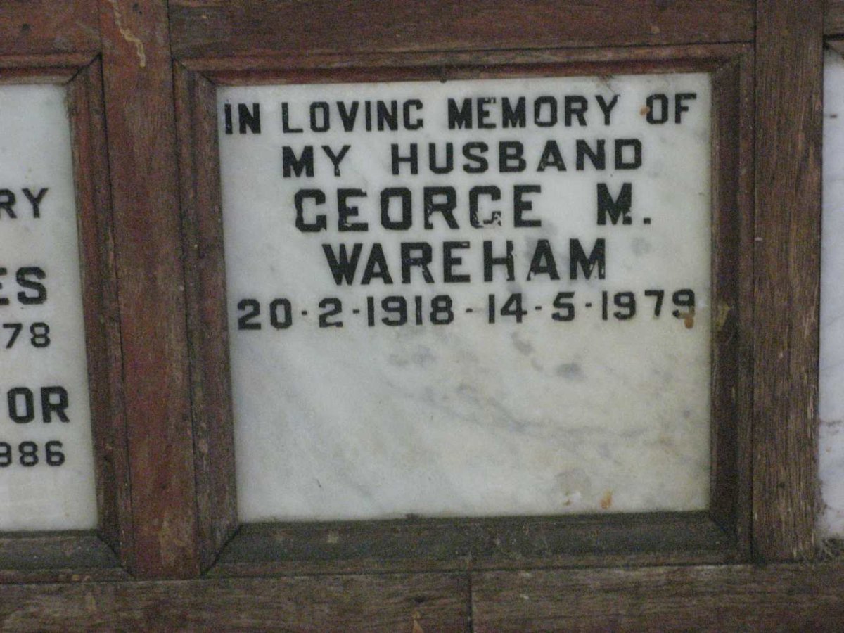 WAREHAM George M. 1918-1979