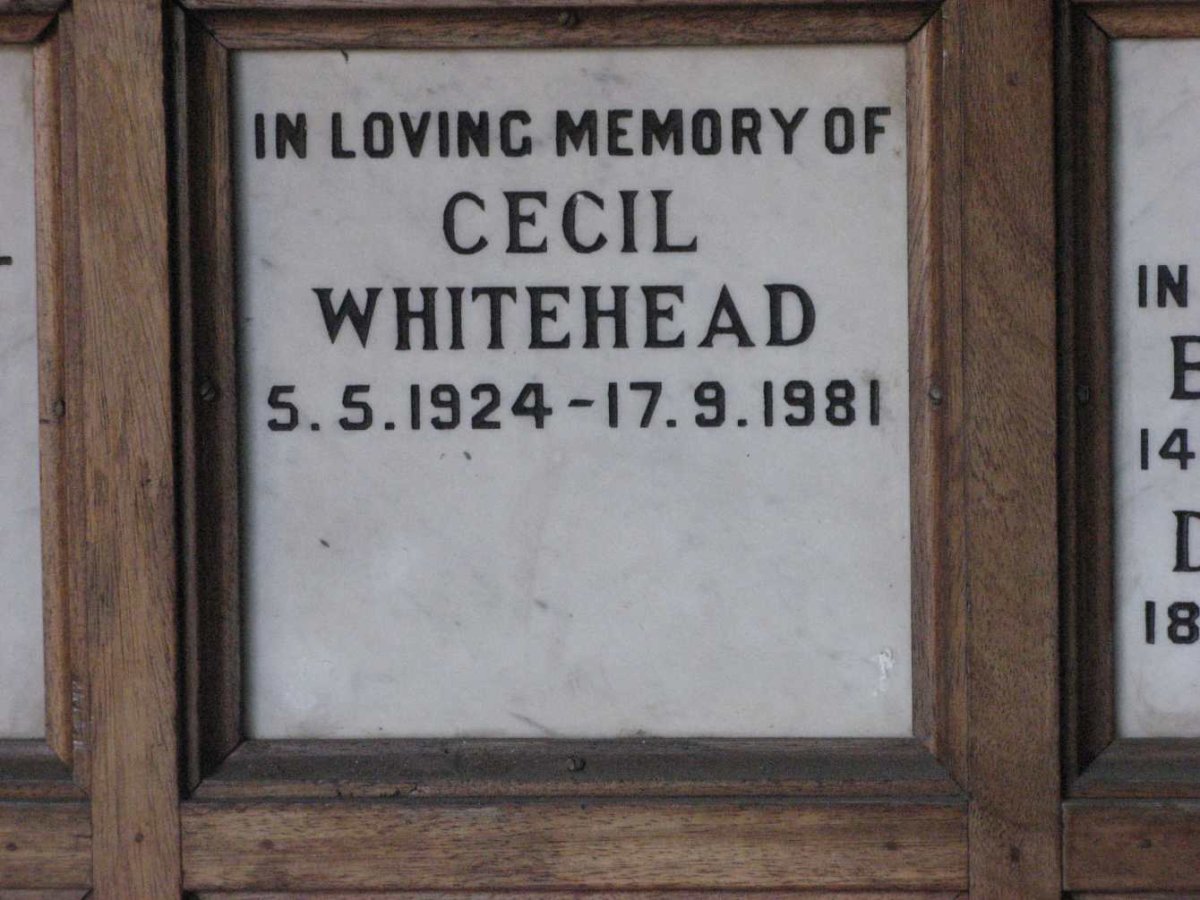 WHITEHEAD Cecil 1924-1981