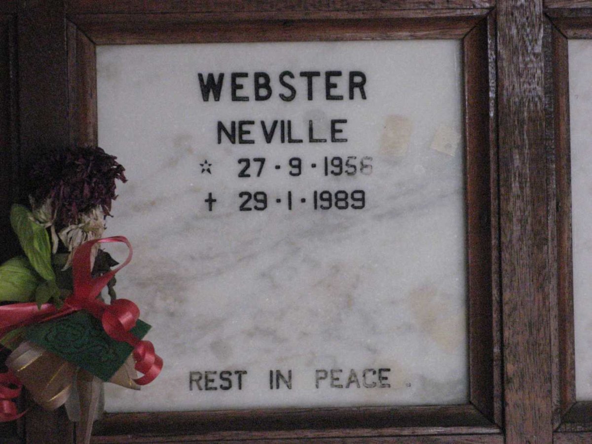 WEBSTER Neville 1956-1989