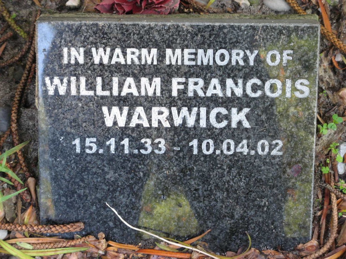 WARWICK William Francois 1933-2002