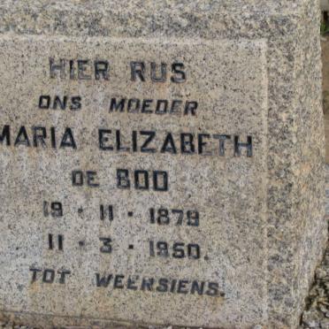 BOD Maria Elizabeth, de 1879-1950