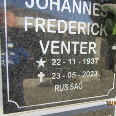 VENTER Johannes Frederick 1937-2023