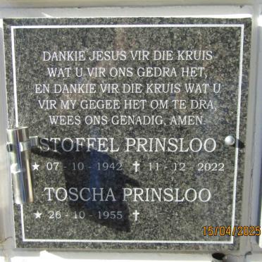 PRINSLOO Stoffel 1942-2022 & Toscha 1955-