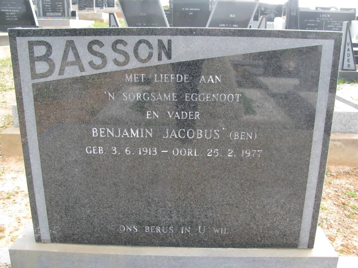 BASSON Benjamin Jacobus 1913-1977