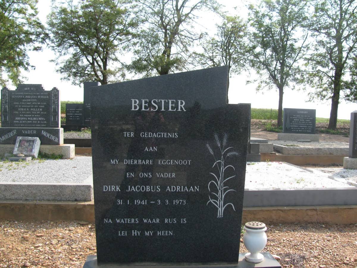 BESTER Dirk Jacobus Adriaan 1941-1973