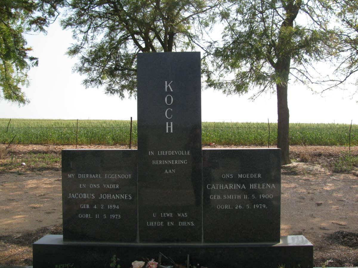KOCH Jacobus Johannes 1894-1973 &amp; Catharina Helena SMITH 1900-1979