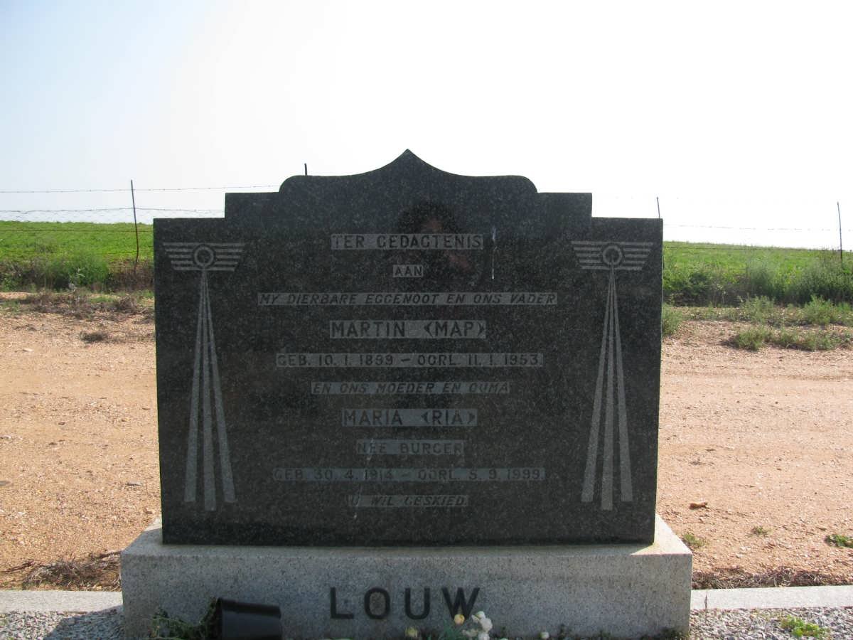 LOUW Martin 1899-1953 &amp; Maria BURGER 1914-1999