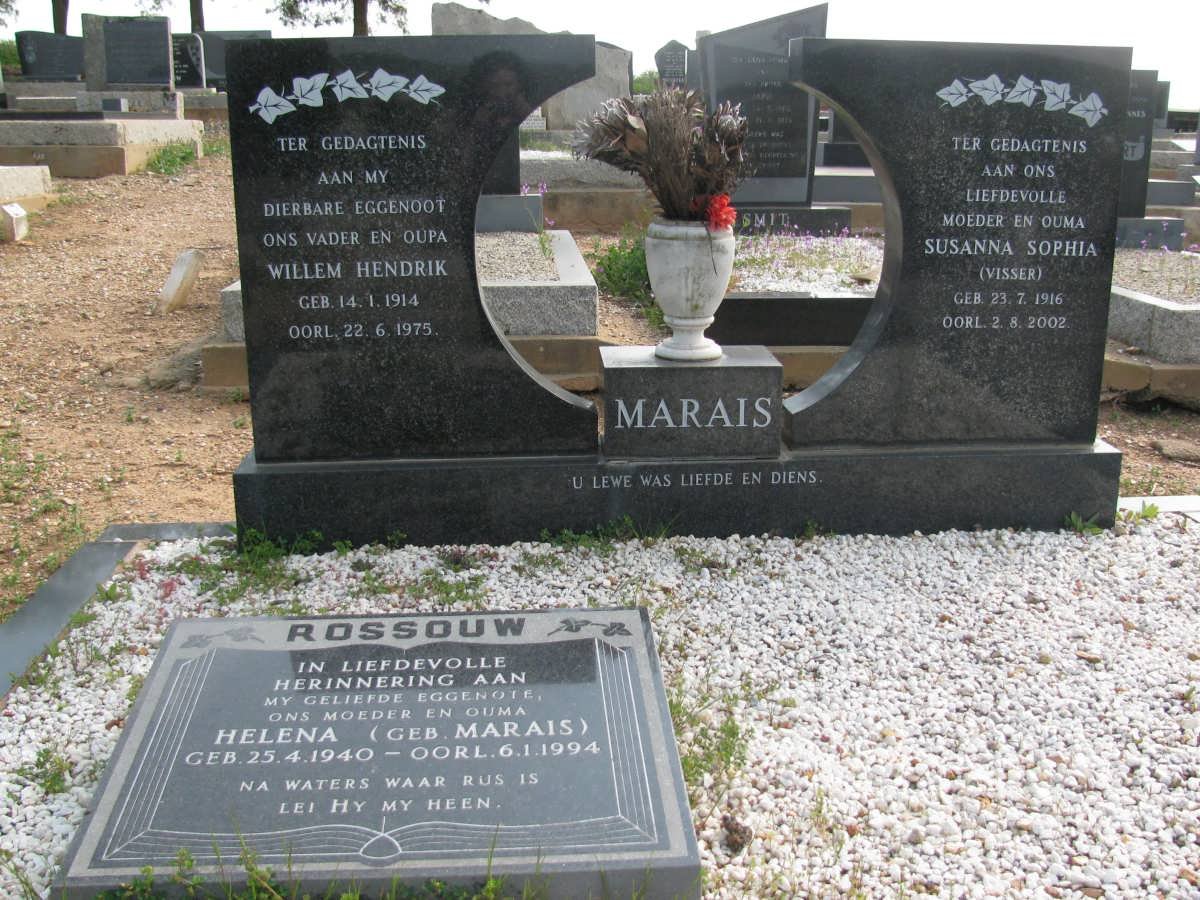 MARAIS Willem Hendrik 1914-1975 &amp; Susanna Sophia VISSER 1916-2002 :: ROSSOUW Helena nee MARAIS 1940-1994