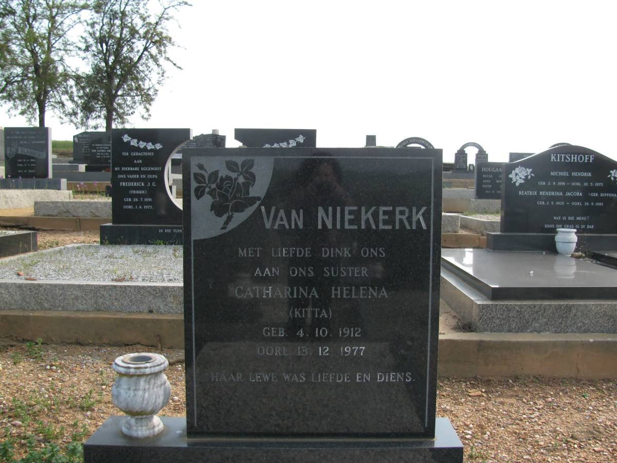 NIEKERK Catharina Helena, van  1912-1977