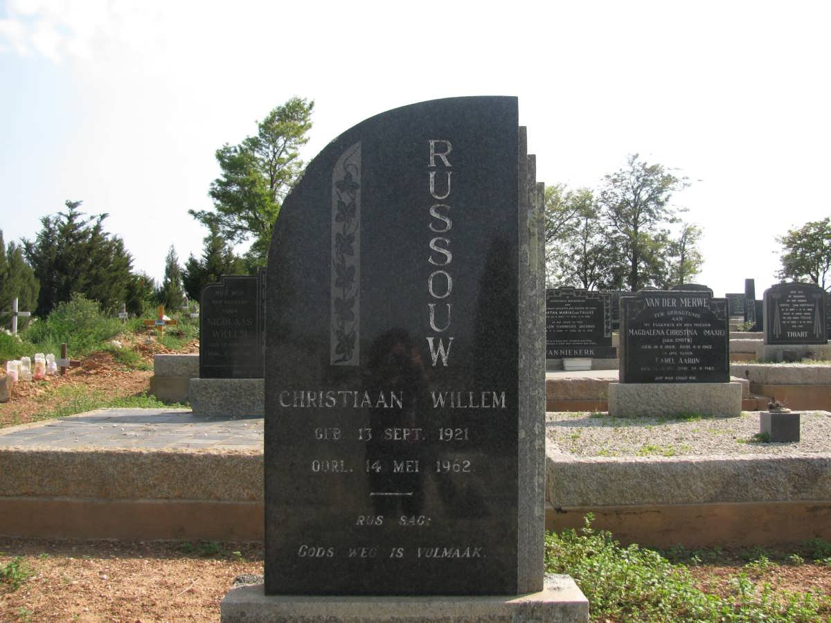 ROSSOUW Christiaan Willem 1921-1962