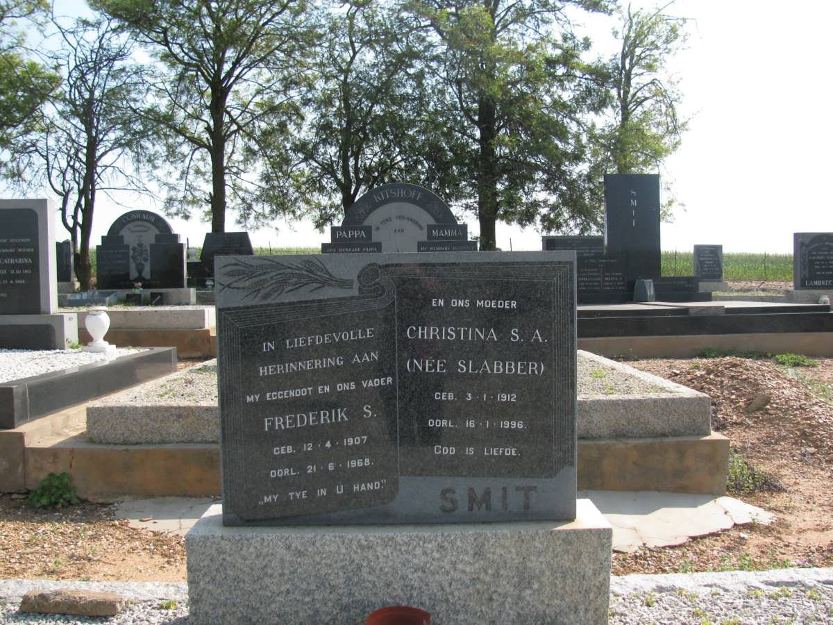 SMIT Frederik S. 1907-1968 &amp; Christina S.A. SLABBER 1912-1996