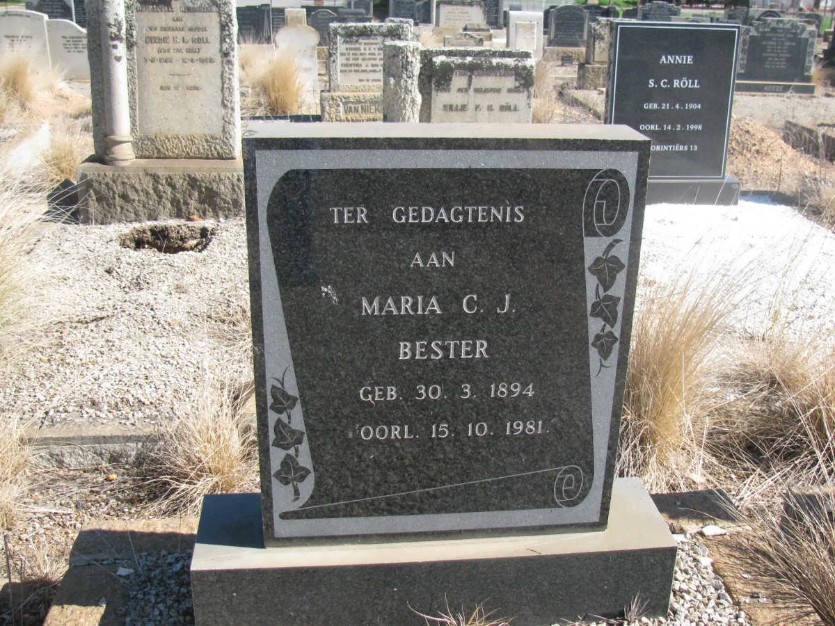 BESTER Maria C.J. 1894-1981
