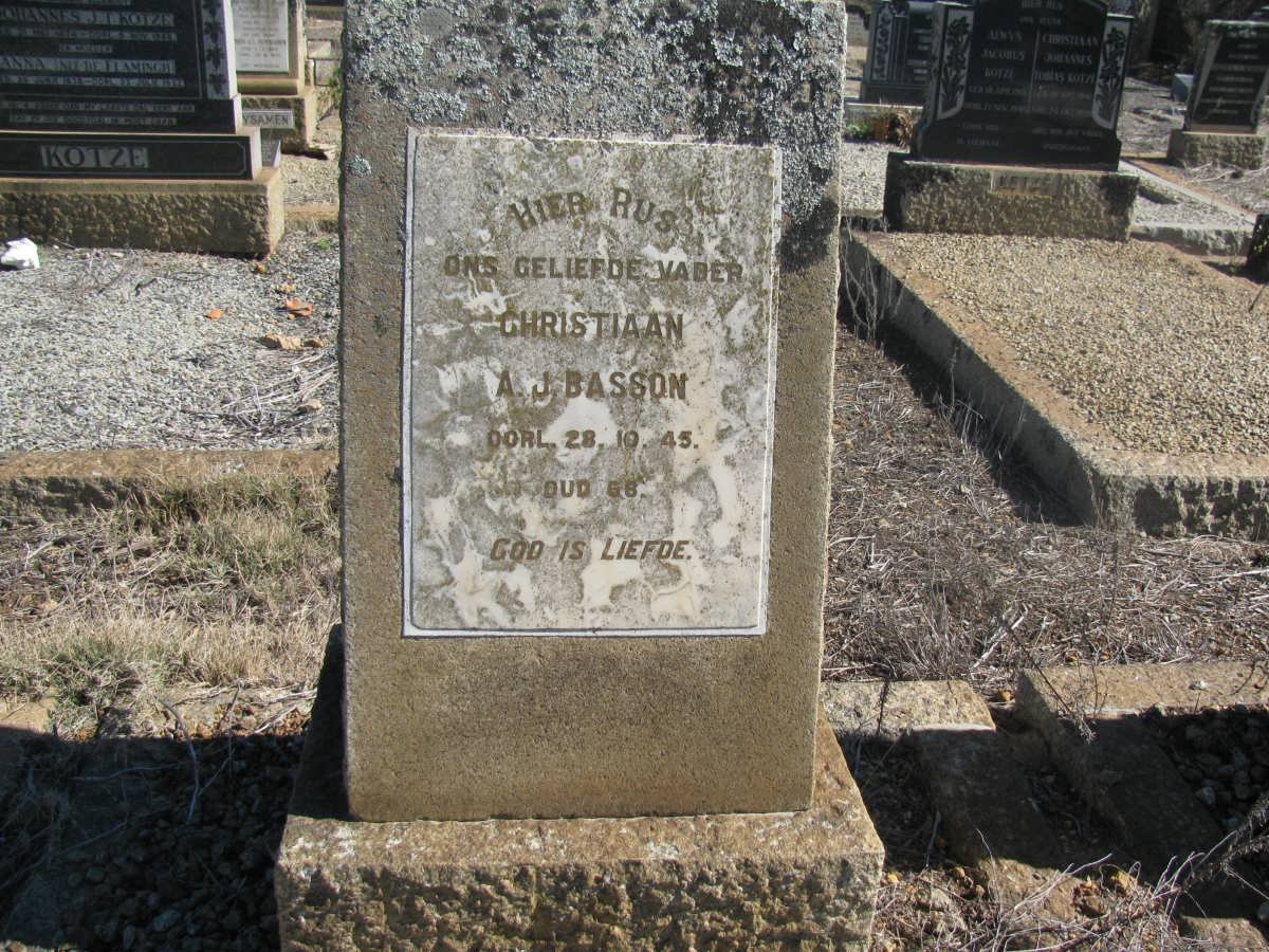 BASSON Christiaan A.J. -1945