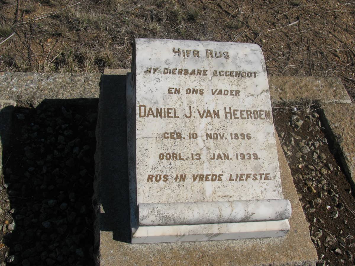 HEERDEN Daniel J., van 1896-1939
