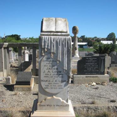 LOUW Jacob J.A. 1859-1908 &amp; Maria J.C. SMIT 1863-1936