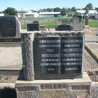 EHLERS Dirk Leonardus 1873-1950 &amp; Helena Johanna Jacoba HEYNS 1876-1958 :: EHLERS Johan Hendrik Andries 1911-1999 