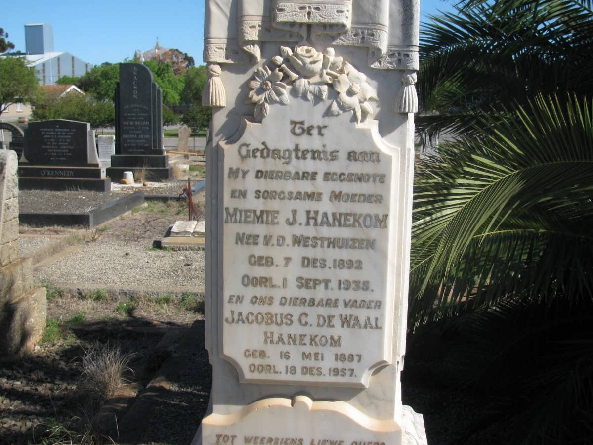 SMIT Daniel Bartholomeus Truter 1875-1955 &amp; Elizabeth Johanna KITSHOFF 1871-1935