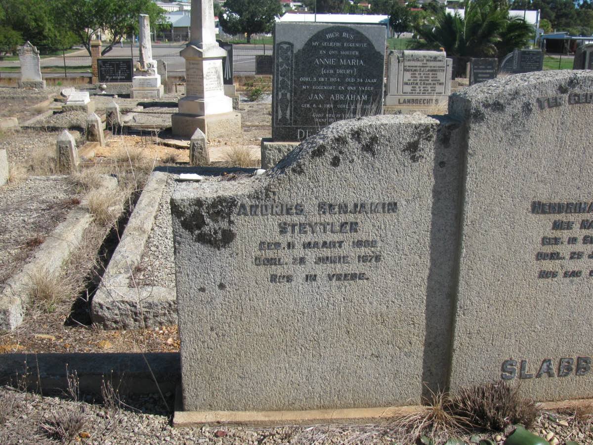 SLABBERT Andries Benjamin Steytler 1889-1976