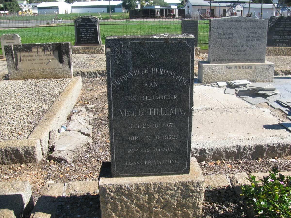 TILLEMA G. 1867-1952