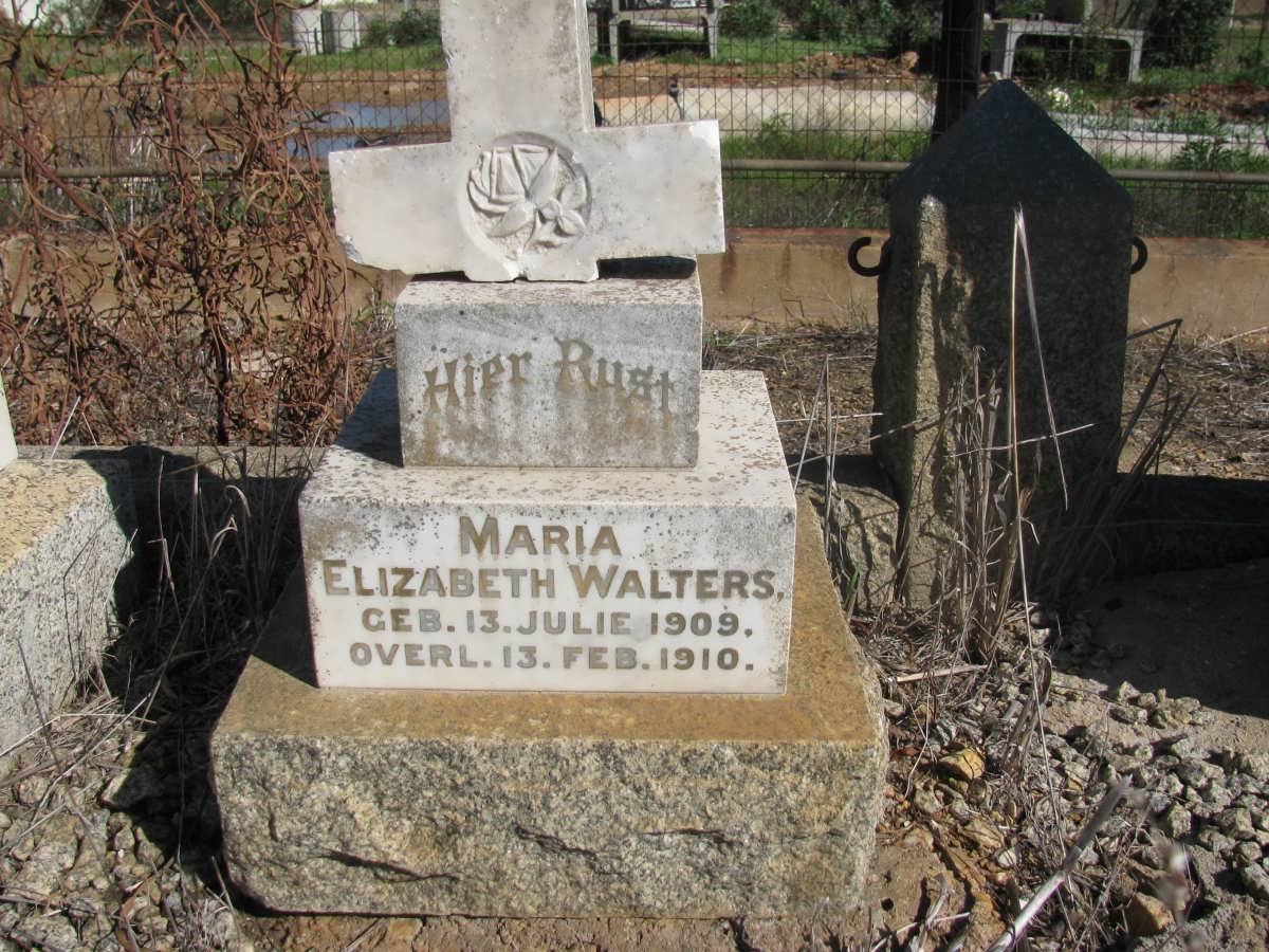 WALTERS M.M. 1864-1957 &amp; Maria Elizabeth RUST 1866-1933 :: WALTERS Maria Elizabeth 1896-1900