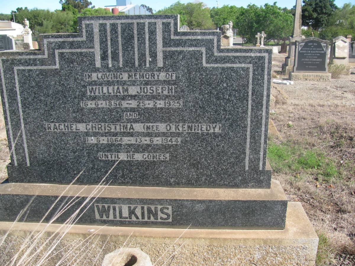 WILKINS William Joseph 1856-1925 &amp; Rachel Christina O'KENNEDY 1864-1944
