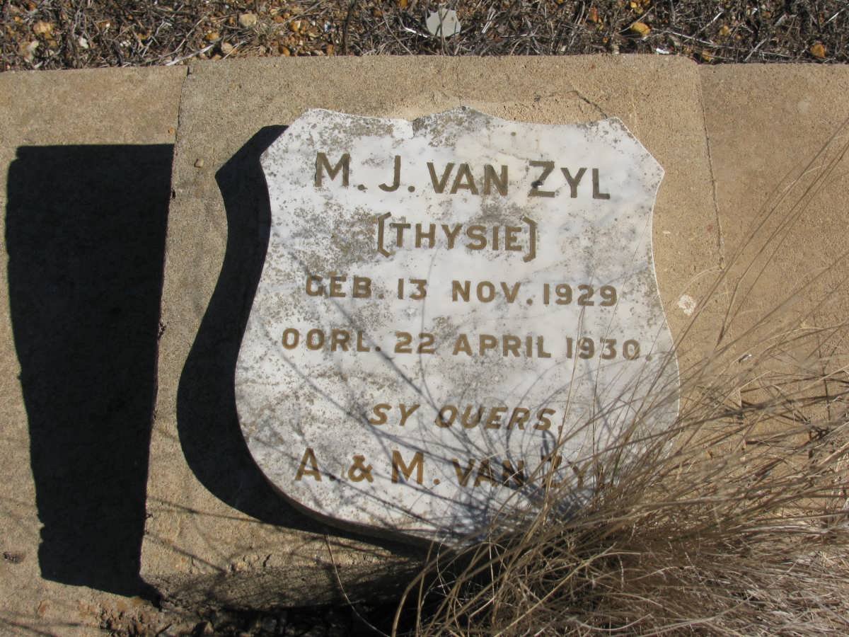 ZYL M.J., van 1929-1930
