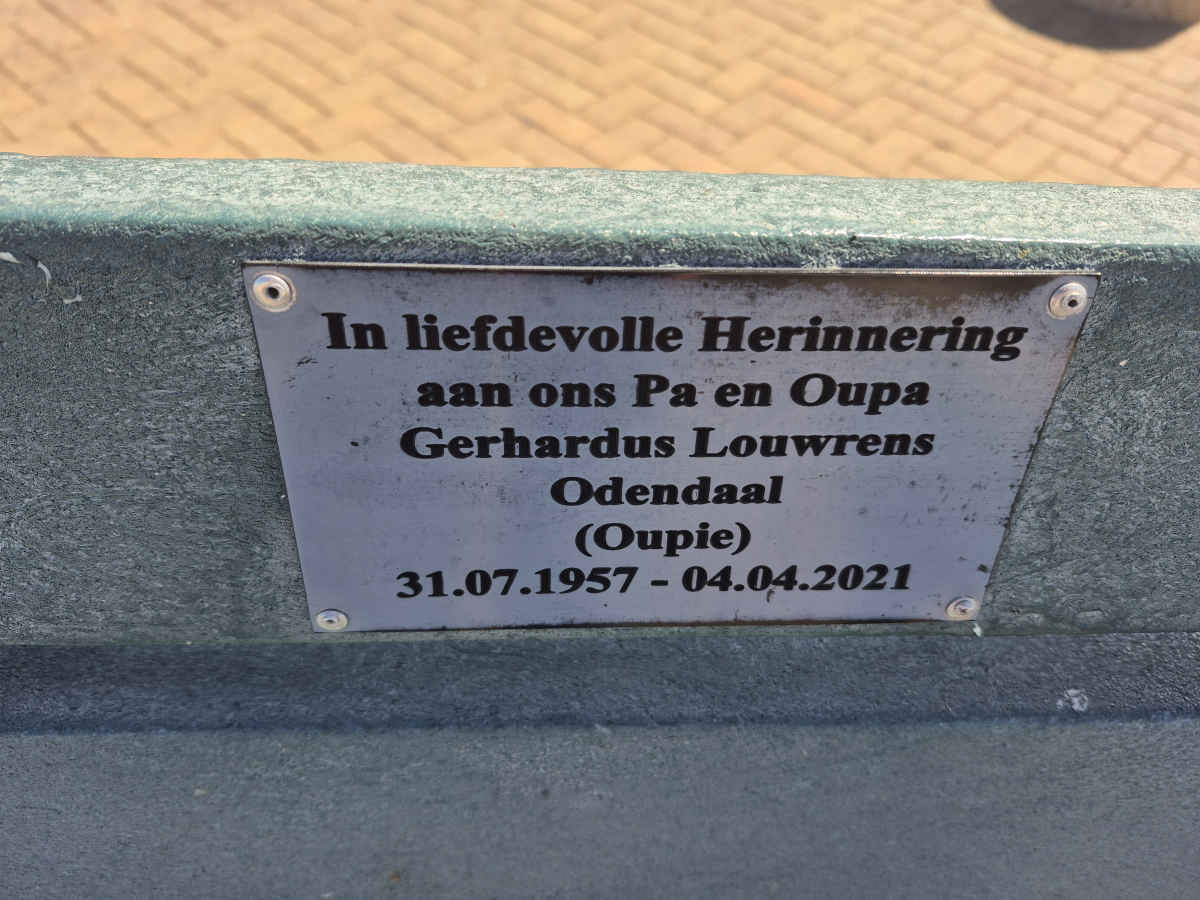 ODENDAAL Gerhardus Louwrens 1957-2021